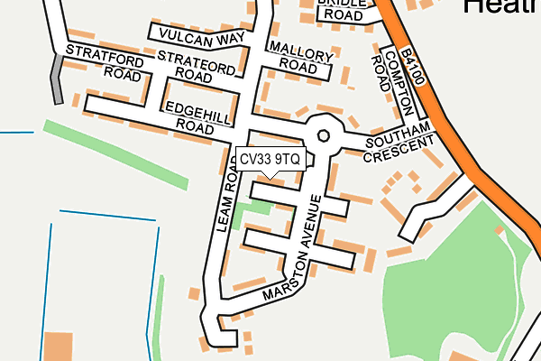 CV33 9TQ map - OS OpenMap – Local (Ordnance Survey)