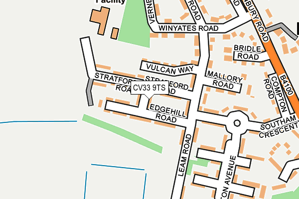 CV33 9TS map - OS OpenMap – Local (Ordnance Survey)