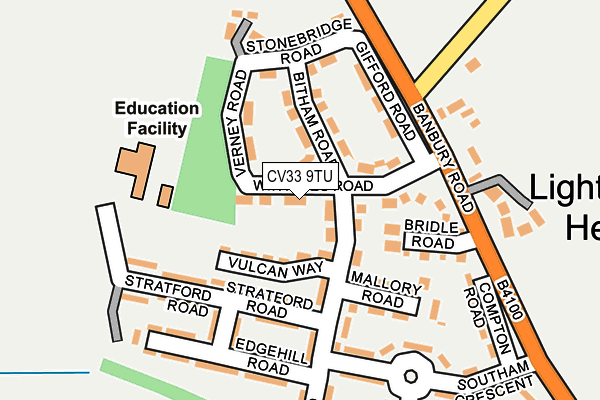 CV33 9TU map - OS OpenMap – Local (Ordnance Survey)