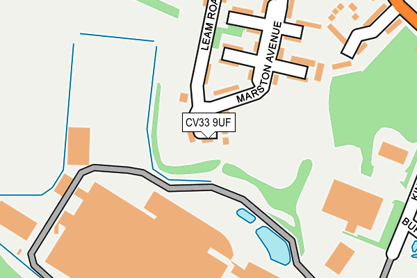 CV33 9UF map - OS OpenMap – Local (Ordnance Survey)