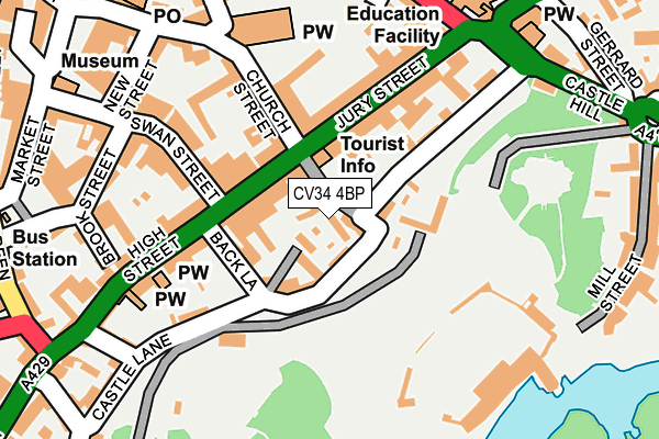 CV34 4BP map - OS OpenMap – Local (Ordnance Survey)