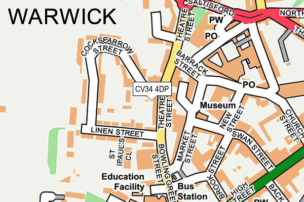 CV34 4DP map - OS OpenMap – Local (Ordnance Survey)