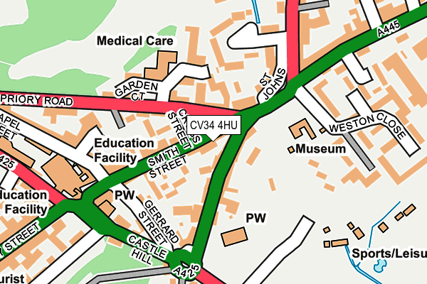 Map of MDS WARWICK LIMITED at local scale