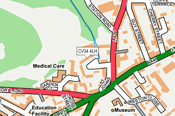 CV34 4LH map - OS OpenMap – Local (Ordnance Survey)