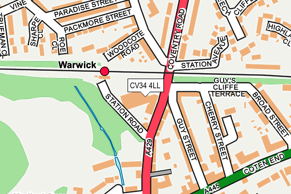 Map of BAXI HEATING UK LIMITED at local scale