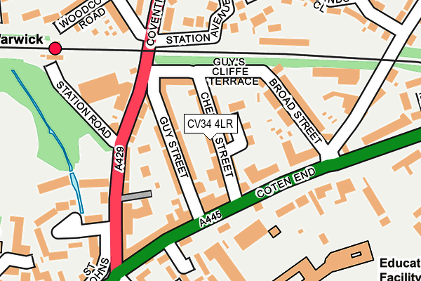 CV34 4LR map - OS OpenMap – Local (Ordnance Survey)