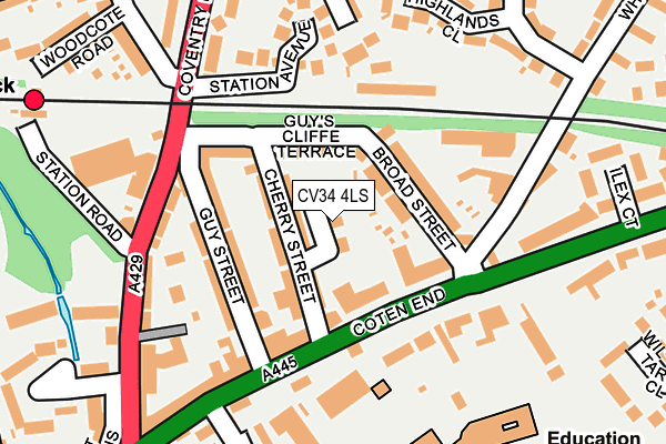 CV34 4LS map - OS OpenMap – Local (Ordnance Survey)