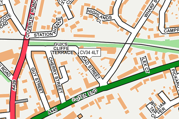 CV34 4LT map - OS OpenMap – Local (Ordnance Survey)