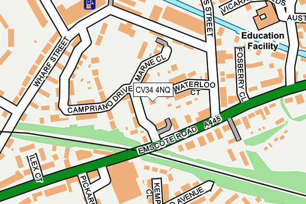 CV34 4NQ map - OS OpenMap – Local (Ordnance Survey)