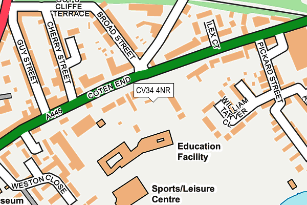 CV34 4NR map - OS OpenMap – Local (Ordnance Survey)