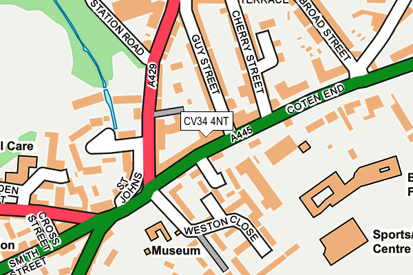CV34 4NT map - OS OpenMap – Local (Ordnance Survey)