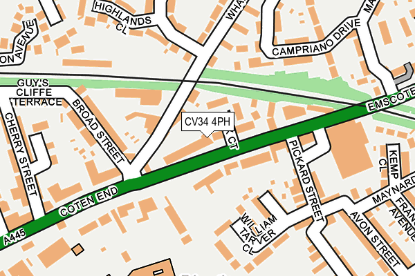 CV34 4PH map - OS OpenMap – Local (Ordnance Survey)