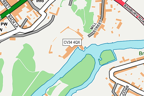 CV34 4QX map - OS OpenMap – Local (Ordnance Survey)