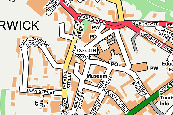 CV34 4TH map - OS OpenMap – Local (Ordnance Survey)