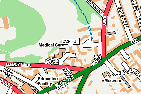 CV34 4UT map - OS OpenMap – Local (Ordnance Survey)