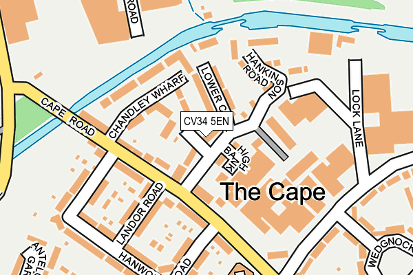 CV34 5EN map - OS OpenMap – Local (Ordnance Survey)