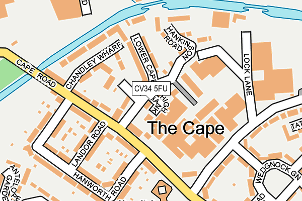 CV34 5FU map - OS OpenMap – Local (Ordnance Survey)