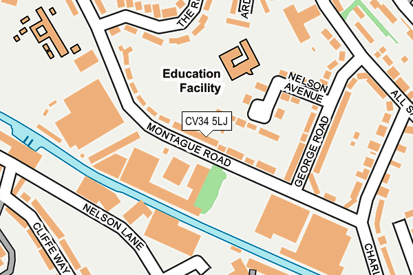 CV34 5LJ map - OS OpenMap – Local (Ordnance Survey)