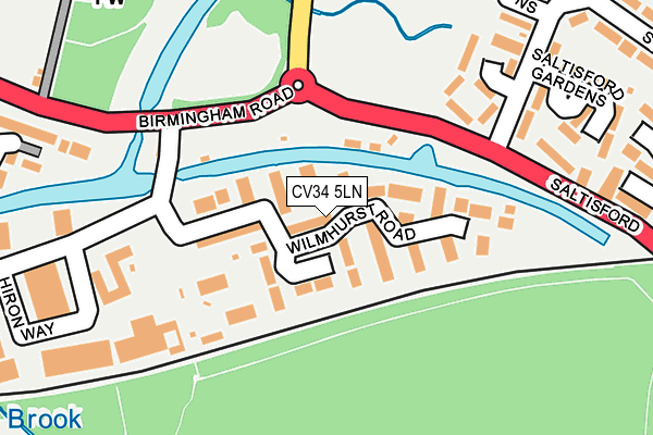 CV34 5LN map - OS OpenMap – Local (Ordnance Survey)