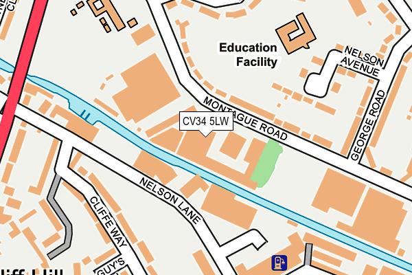 CV34 5LW map - OS OpenMap – Local (Ordnance Survey)