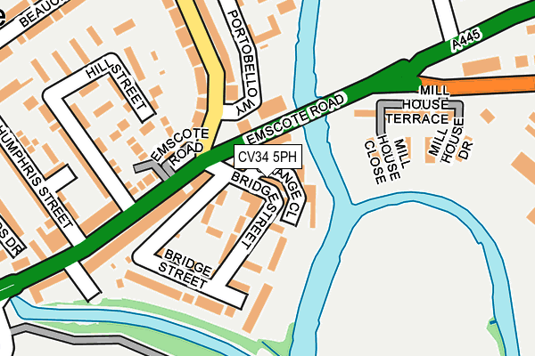 CV34 5PH map - OS OpenMap – Local (Ordnance Survey)