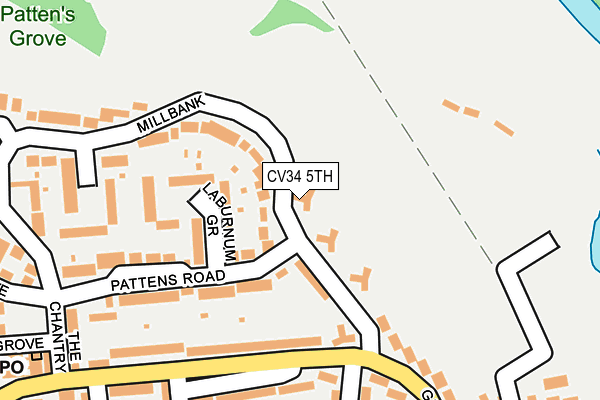 CV34 5TH map - OS OpenMap – Local (Ordnance Survey)