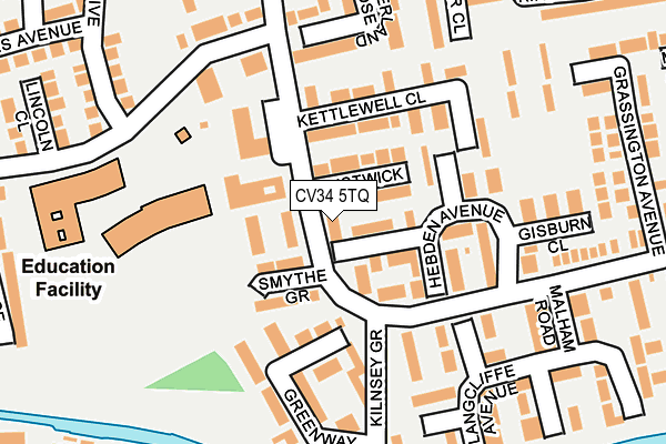 CV34 5TQ map - OS OpenMap – Local (Ordnance Survey)