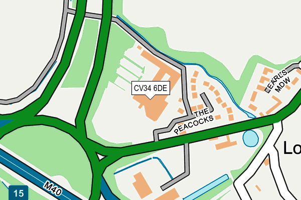 CV34 6DE map - OS OpenMap – Local (Ordnance Survey)