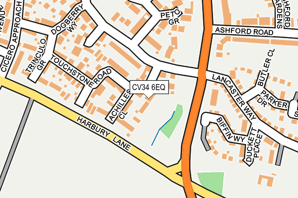 CV34 6EQ map - OS OpenMap – Local (Ordnance Survey)