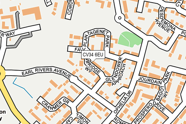 CV34 6EU map - OS OpenMap – Local (Ordnance Survey)