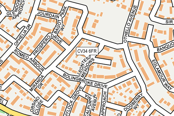 CV34 6FR map - OS OpenMap – Local (Ordnance Survey)