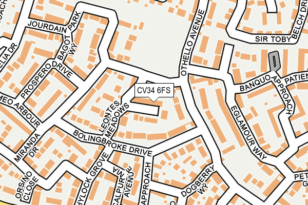 CV34 6FS map - OS OpenMap – Local (Ordnance Survey)