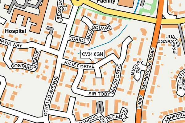 CV34 6GN map - OS OpenMap – Local (Ordnance Survey)