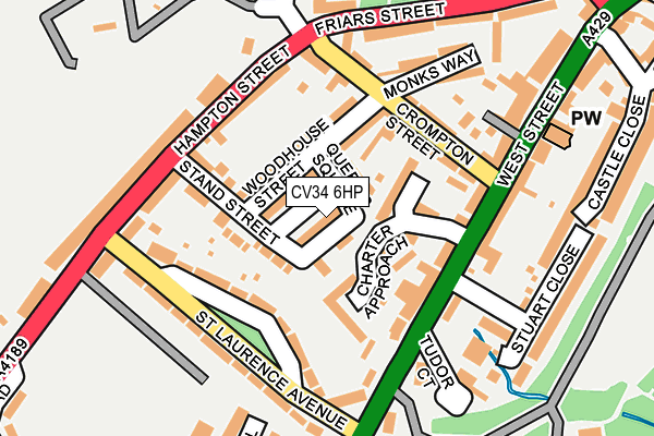 CV34 6HP map - OS OpenMap – Local (Ordnance Survey)