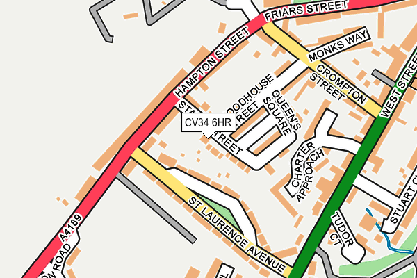 CV34 6HR map - OS OpenMap – Local (Ordnance Survey)