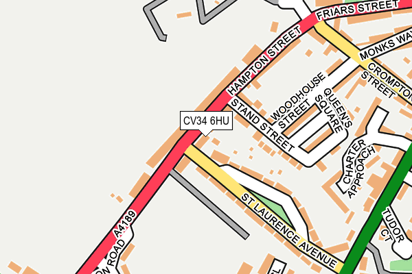 CV34 6HU map - OS OpenMap – Local (Ordnance Survey)