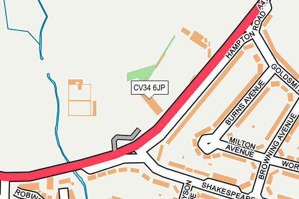 CV34 6JP map - OS OpenMap – Local (Ordnance Survey)