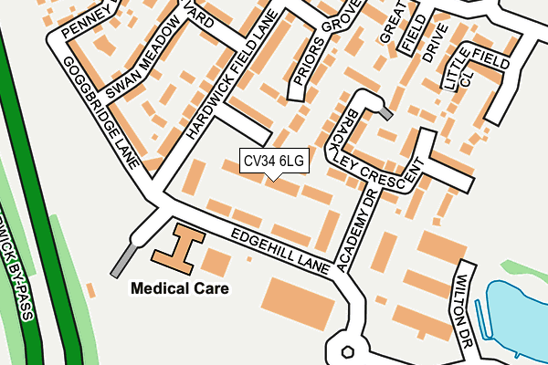 CV34 6LG map - OS OpenMap – Local (Ordnance Survey)