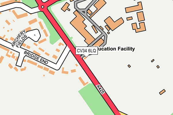 CV34 6LQ map - OS OpenMap – Local (Ordnance Survey)