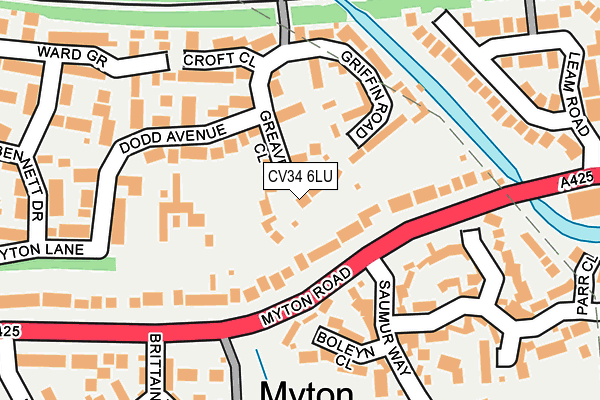CV34 6LU map - OS OpenMap – Local (Ordnance Survey)