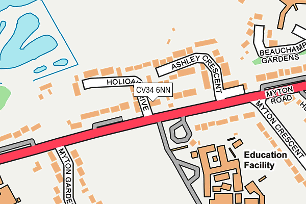 CV34 6NN map - OS OpenMap – Local (Ordnance Survey)