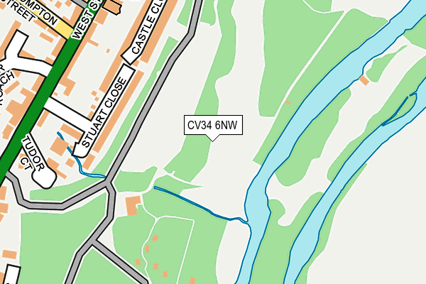 CV34 6NW map - OS OpenMap – Local (Ordnance Survey)