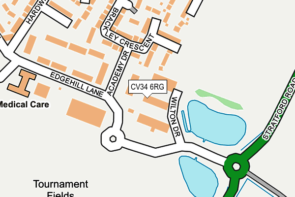 CV34 6RG map - OS OpenMap – Local (Ordnance Survey)