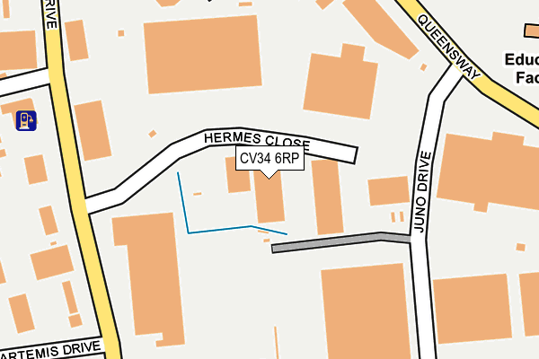 CV34 6RP map - OS OpenMap – Local (Ordnance Survey)