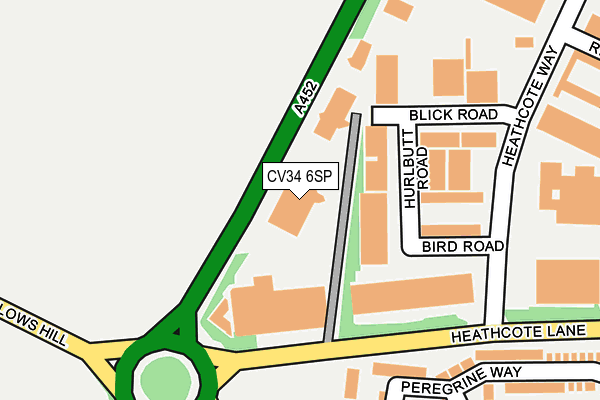 CV34 6SP map - OS OpenMap – Local (Ordnance Survey)
