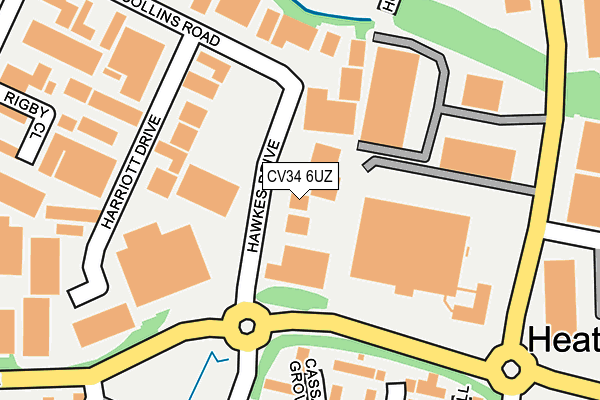 CV34 6UZ map - OS OpenMap – Local (Ordnance Survey)