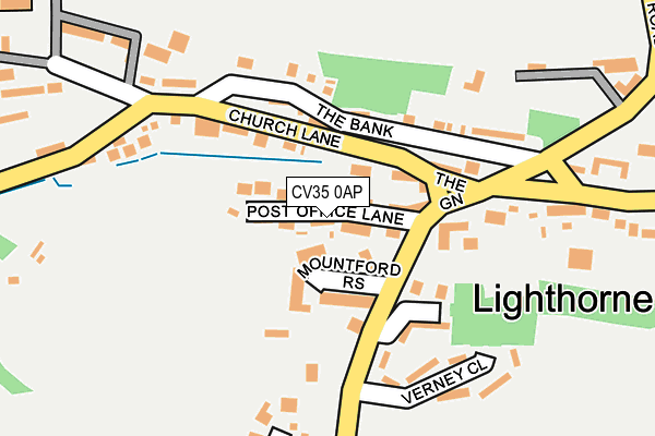 CV35 0AP map - OS OpenMap – Local (Ordnance Survey)