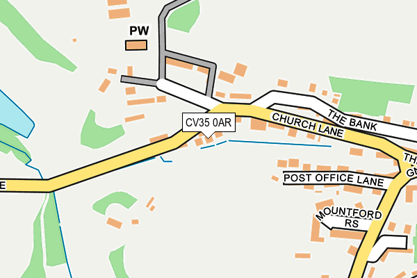 CV35 0AR map - OS OpenMap – Local (Ordnance Survey)