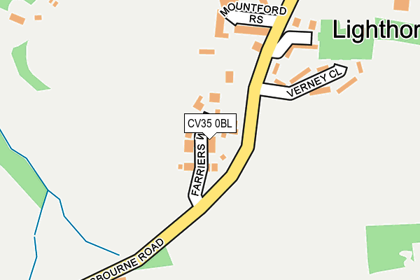 CV35 0BL map - OS OpenMap – Local (Ordnance Survey)