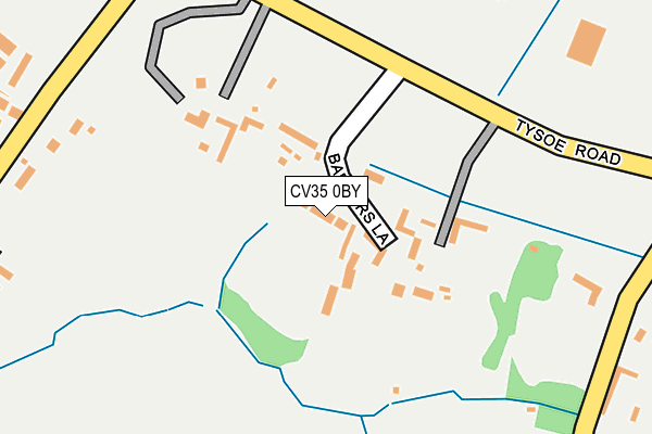 CV35 0BY map - OS OpenMap – Local (Ordnance Survey)